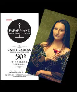 carte cadeau 50$