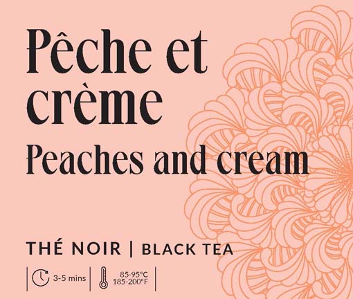 Black tea - Peaches and cream
